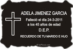placa para cementerio CEM235