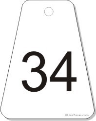 placa numeraciones NM039