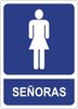 placa ASEO SEÑORAS señal SAR202
