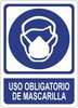 placa USO OBLIGATORIO DE MASCARILLA señal SAR212