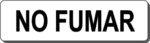 placa aluminio PAE211 NO FUMAR
